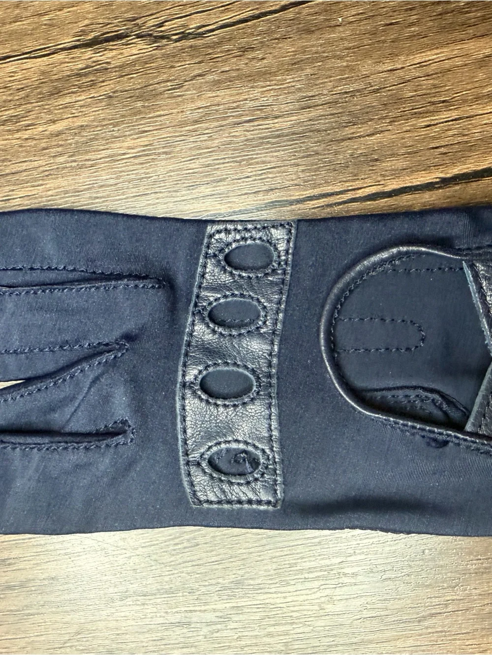 Vintage Isatoner Aris Gloves One Size Womens Driving Gloves Navy Blue